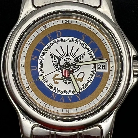 Accutime Unisex United States Navy Collectible Watch Working - Picture 8 of 9